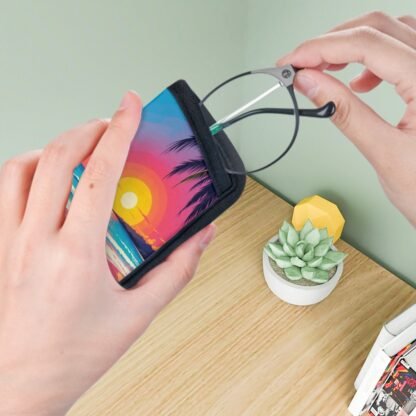 Soft Eyeglasses Case Beach Pop Art 5 - Image 3
