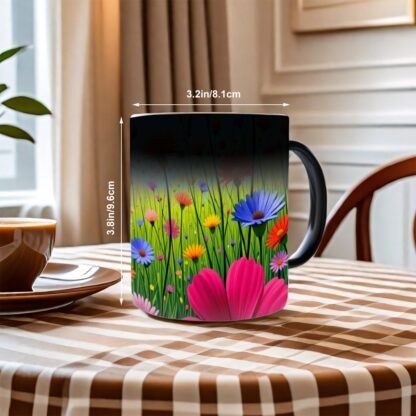 Color Changing Mug (11oz) (Made in USA) Flowers 10a - Image 2