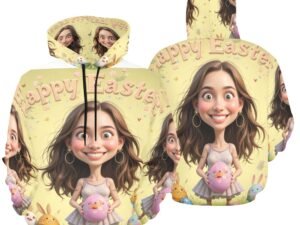 Men's All Over Print Hoodie (USA Size) Easter Caricature 2