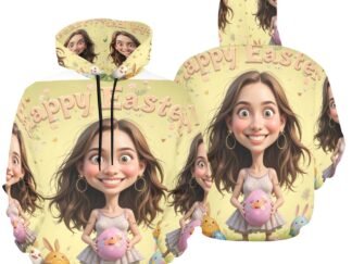 Men's All Over Print Hoodie (USA Size) Easter Caricature 2