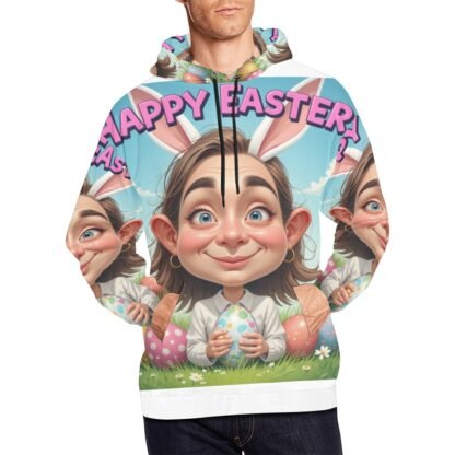 Men's All Over Print Hoodie (USA Size) Caricature 3 - Image 4