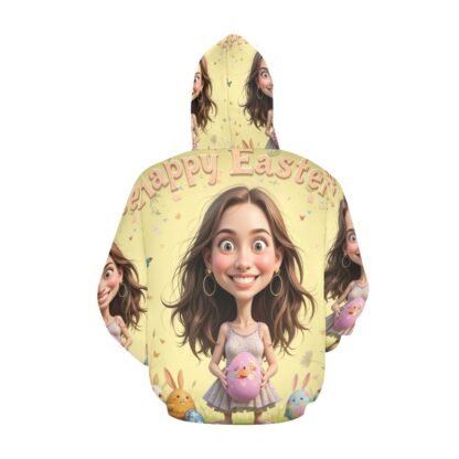 Men's All Over Print Hoodie (USA Size) Easter Caricature 2 - Image 3
