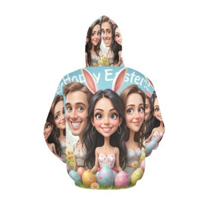 Men's All Over Print Hoodie (USA Size) Easter Caricature 4 - Image 3