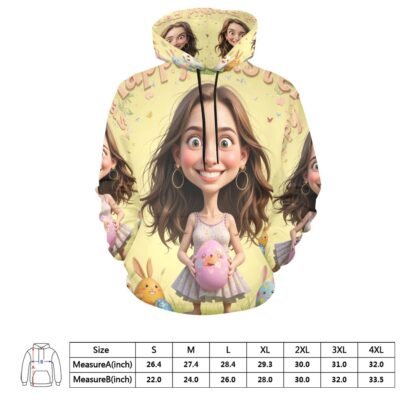 Men's All Over Print Hoodie (USA Size) Easter Caricature 2a - Image 6