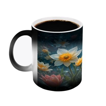 Color Changing Mug (11oz) Daffodils Tulips