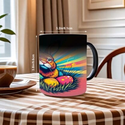 Color Changing Mug (11oz) EasterBunnyPopArt2 - Image 2