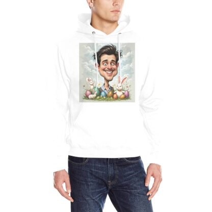 100% Cotton Multi-color Classic Hooded Sweatshirt Easter Caricature 1a