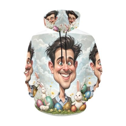 Men's All Over Print Hoodie (USA Size) Easter Caricature 1 - Image 2