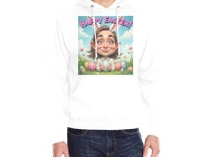 100% Cotton Multi-color Classic Hooded Sweatshirt Easter Caricature 3