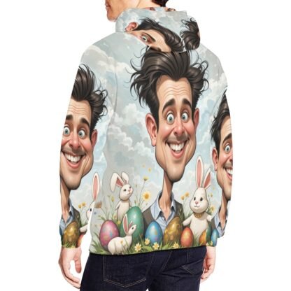 Men's All Over Print Hoodie (USA Size) Easter Caricature 1 - Image 5