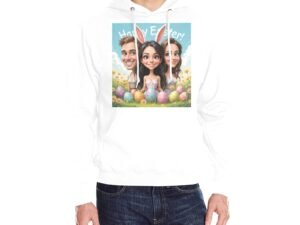 100% Cotton Multi-color Classic Hooded Sweatshirt Easter Caricature 4