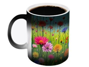 Color Changing Mug (11oz) (Made in USA) Flowers 10a