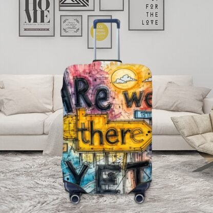 AreWeThereYet4 Thick Luggage Cover - Image 4