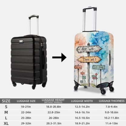 AreWeThereYet2 Thick Luggage Cover - Image 5