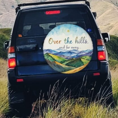 Over The Hills And Far Away 1 Spare Tire Cover - Image 3
