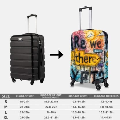 AreWeThereYet4 Thick Luggage Cover - Image 5