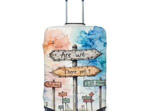 AreWeThereYet2 Thick Luggage Cover