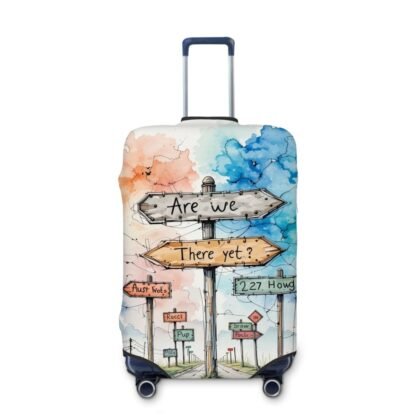 AreWeThereYet2 Thick Luggage Cover