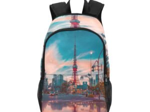 City 1 Fabric Backpack with Side Mesh Pockets