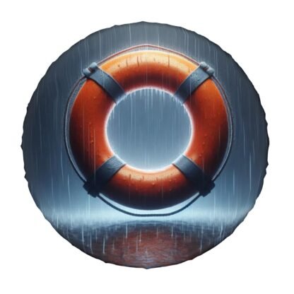 Heavy Rain Life Buoy Spare Tire Cover