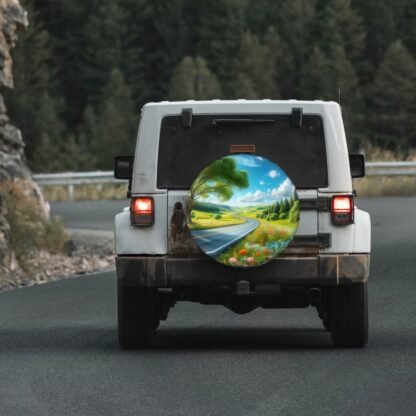 Long Winding Road Spare Tire Cover - Image 5