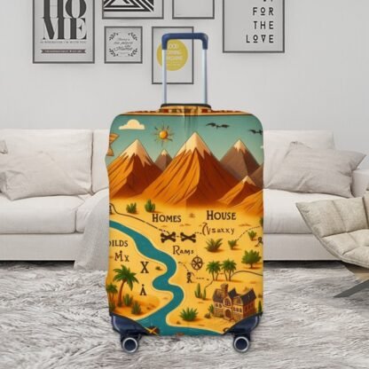 ParchmentMapOfRoute Thick Luggage Cover - Image 4