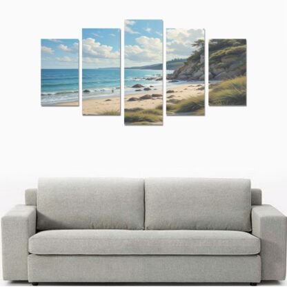 Canvas Wall Art Prints (No Frame) 5-Pieces/Abstract 4 - Image 7