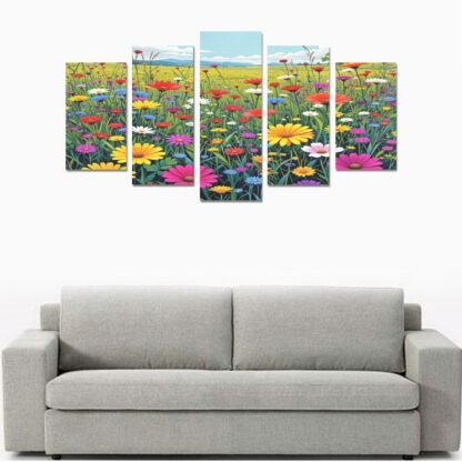 Canvas Wall Art Prints (No Frame) 5-Pieces/Abstract 4 - Image 22