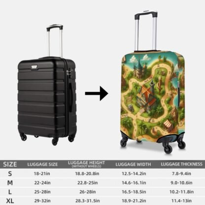 TreasureMapOfRoute Thick Luggage Cover - Image 5