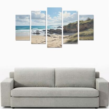 Canvas Wall Art Prints (No Frame) 5-Pieces/Abstract 4 - Image 10