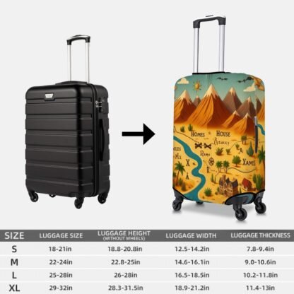 ParchmentMapOfRoute Thick Luggage Cover - Image 5