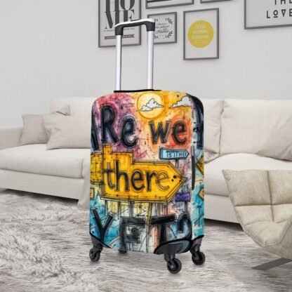 AreWeThereYet4 Thick Luggage Cover - Image 3