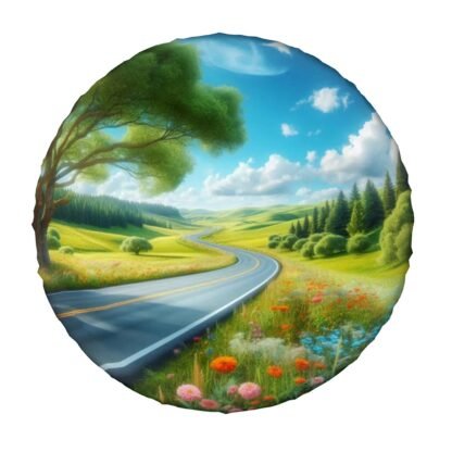Long Winding Road Spare Tire Cover