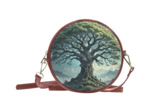 Fantasy Tree 1 Round Messenger Bag