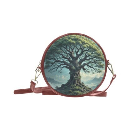 Fantasy Tree 1 Round Messenger Bag