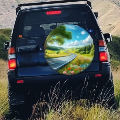 Long Winding Road Spare Tire Cover - Image 3