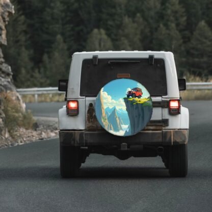 4X4 On Cliff Spare Tire Cover - Image 5