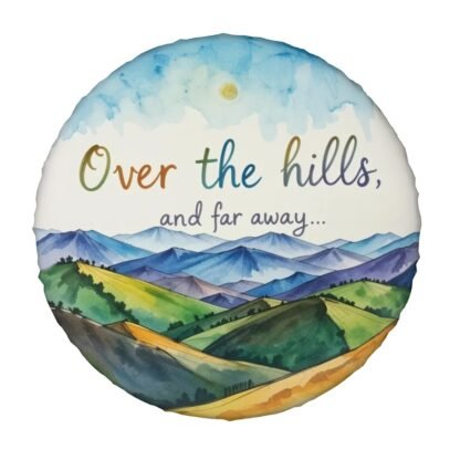 Over The Hills And Far Away 1 Spare Tire Cover