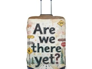 AreWeThereYet3 Thick Luggage Cover