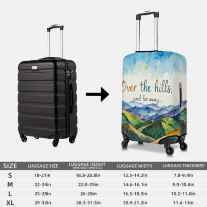 OverTheHillsAndFarAway1 Thick Luggage Cover - Image 5