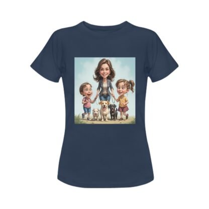 Dogs and Children Women's T-shirt - Image 14