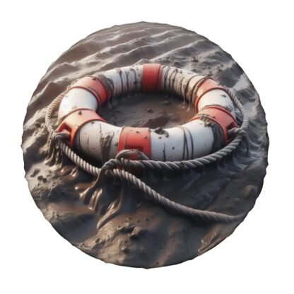 Life Buoy On Mud Spare Tire Cover
