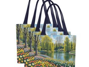 Lake 14 Canvas Tote Bag (Set of 4)
