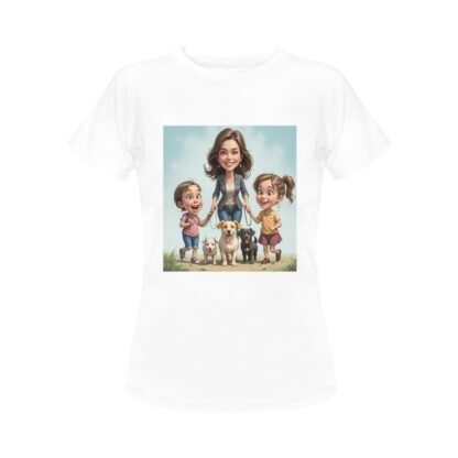 Dogs and Children Women's T-shirt - Image 2