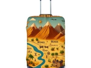 ParchmentMapOfRoute Thick Luggage Cover