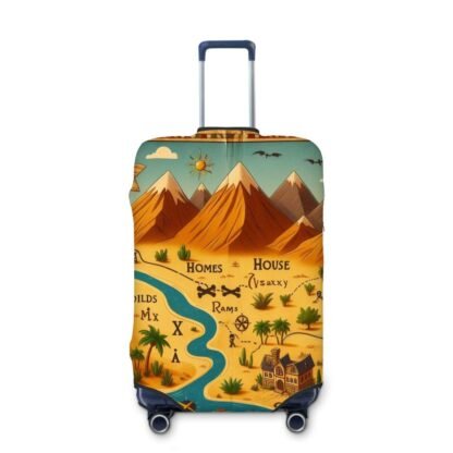 ParchmentMapOfRoute Thick Luggage Cover