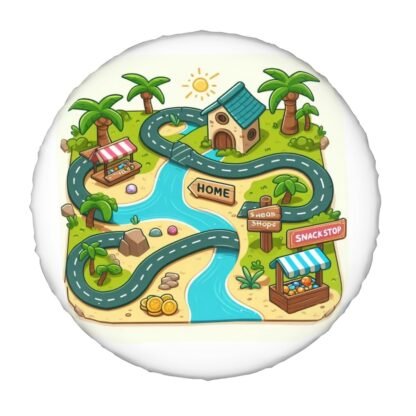 Map Of Route Spare Tire Cover 1