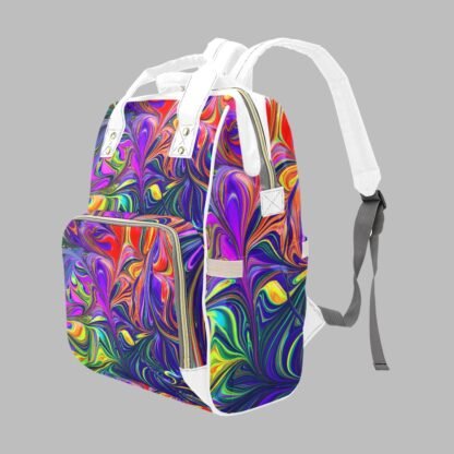 Abstract Art 6 Multi-Function Backpack - Image 4