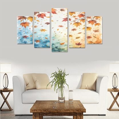 Canvas Wall Art Prints (No Frame) 5-Pieces/Abstract 4 - Image 17