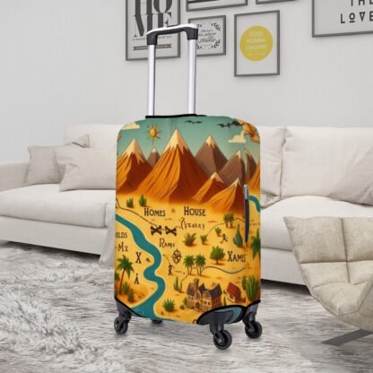 ParchmentMapOfRoute Thick Luggage Cover - Image 3